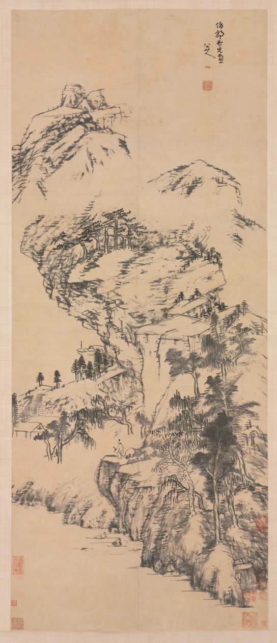 郭忠恕之后的风景 作者 八大山人