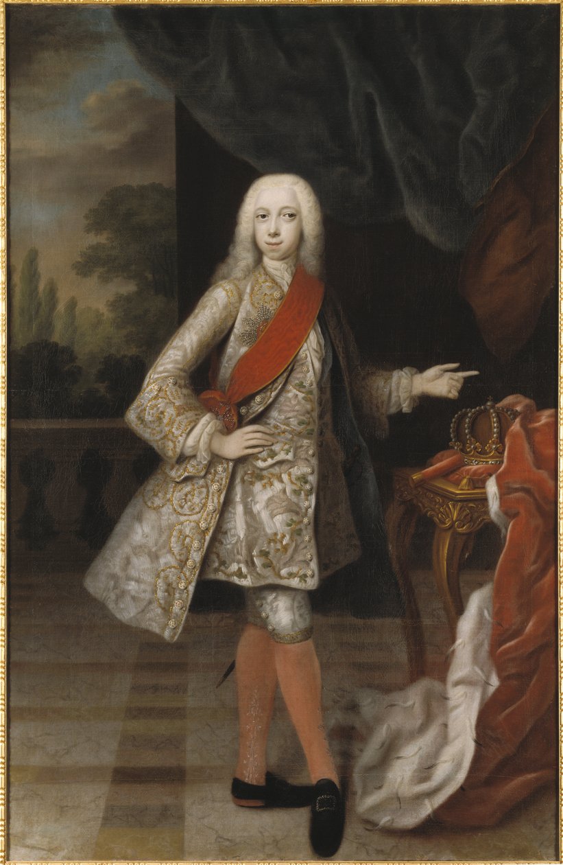Pierre III (tsarde Russie) - 俄罗斯沙皇彼得三世 (1728-1762) 的肖像，由 Denner, Balthasar (1685-1749) 绘制。 布面油画。 尺寸：184x118 厘米。 斯德哥尔摩国家博物馆 作者 巴尔塔萨·丹纳