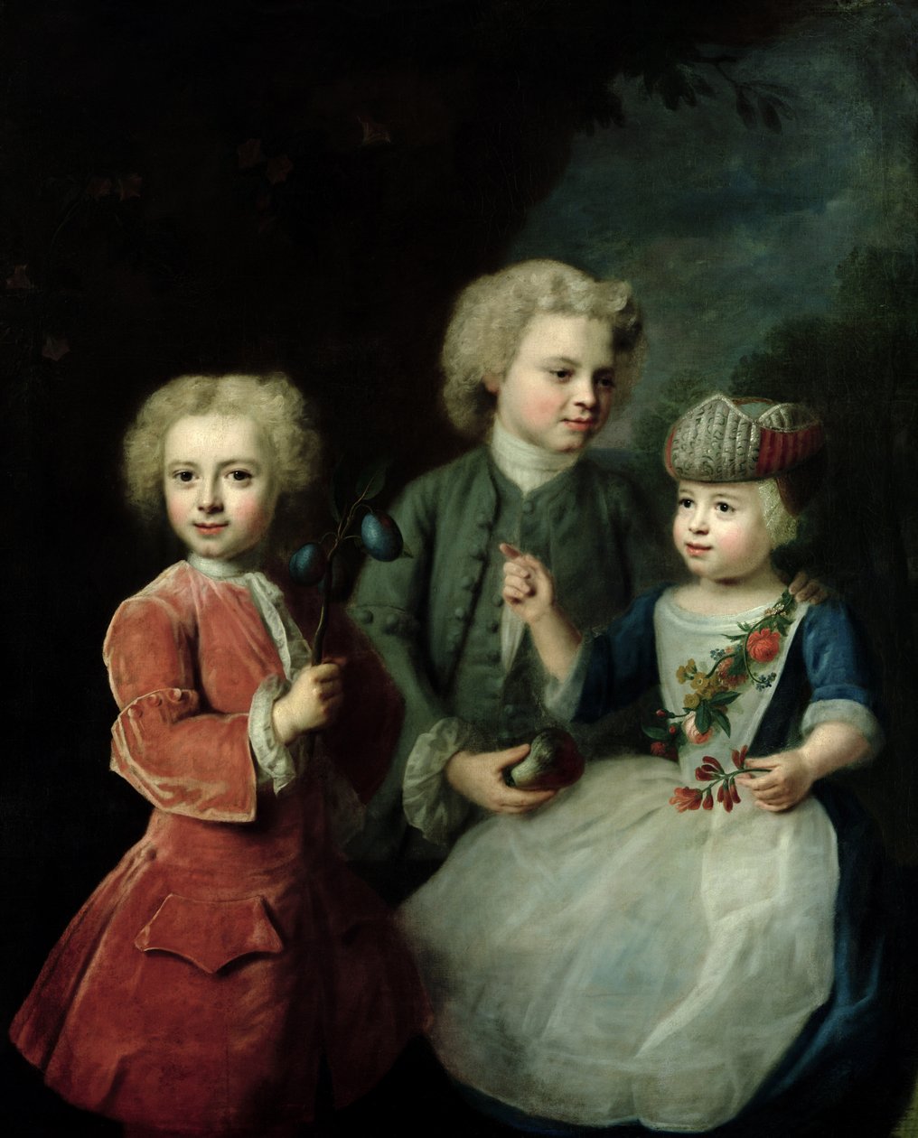 议员Barthold Heinrich Brockes的儿童（1680-1747） 作者 巴尔塔萨·丹纳