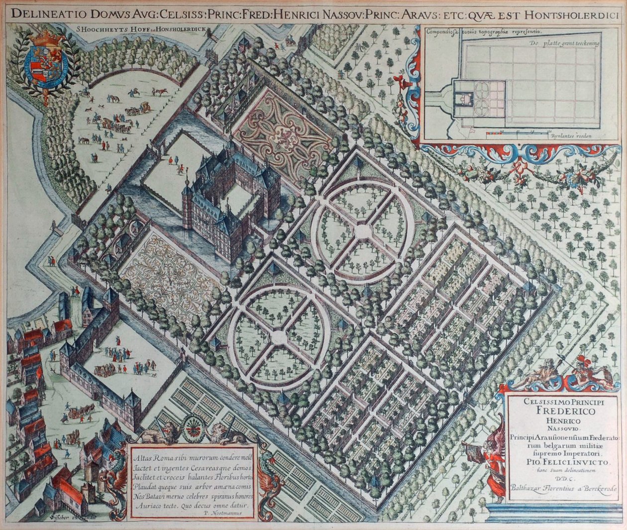 Hof te Honsholerdijk（17 世纪） 作者 Balthasar Florisz。范·伯肯罗德