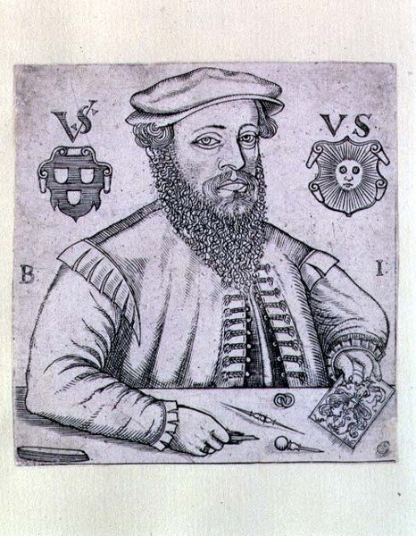 维吉利斯-索利斯（1514-62）德国版画家的肖像 作者 Balthasar Jenichen