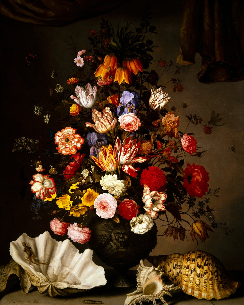花的静物（绘画） 作者 Balthasar van der Ast