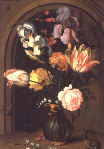 花瓶里的静物 作者 Balthasar van der Ast