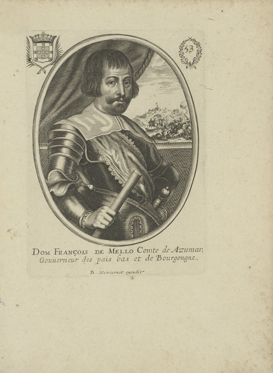 弗朗西斯科·曼努埃尔·德·梅洛（Francisco Manuel de Mello）1608-1666，一位1640-1650。 作者 巴尔萨扎·蒙科内特