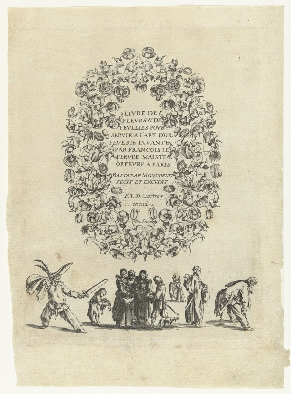 Titelblad: Livre de Fleurs  de Feullies pour servir a l