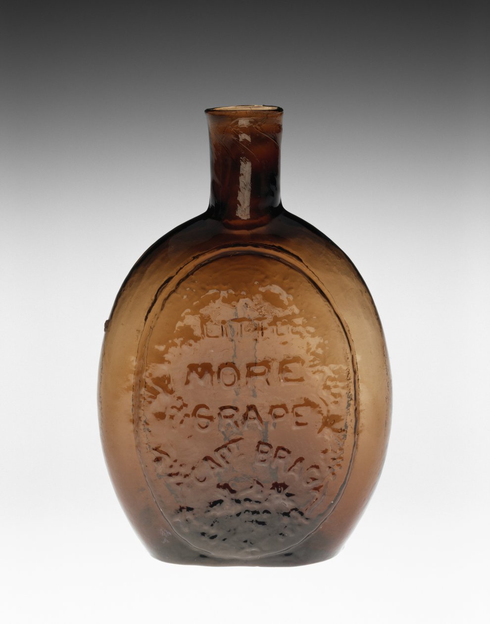 Figured Flask, c. 1847 (non-lead glass) 作者 巴尔的摩玻璃厂