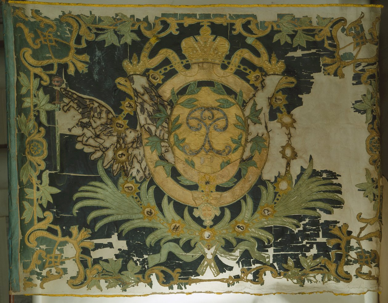 步兵团的圣乔治旗，1762年 作者 横幅和标准标志