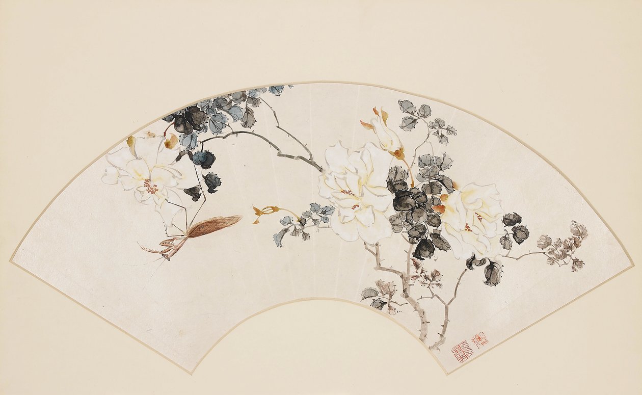 玫瑰和螳螂，19世纪 1801-1900年 作者 刘宝如