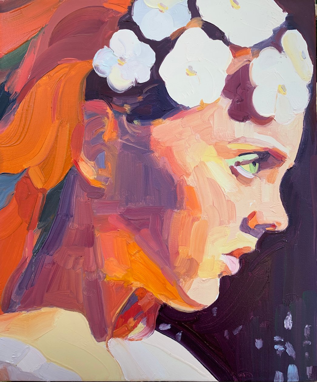 火，2018（布面油画 作者 芭芭拉·霍格维根（Barbara Hoogeweegen）