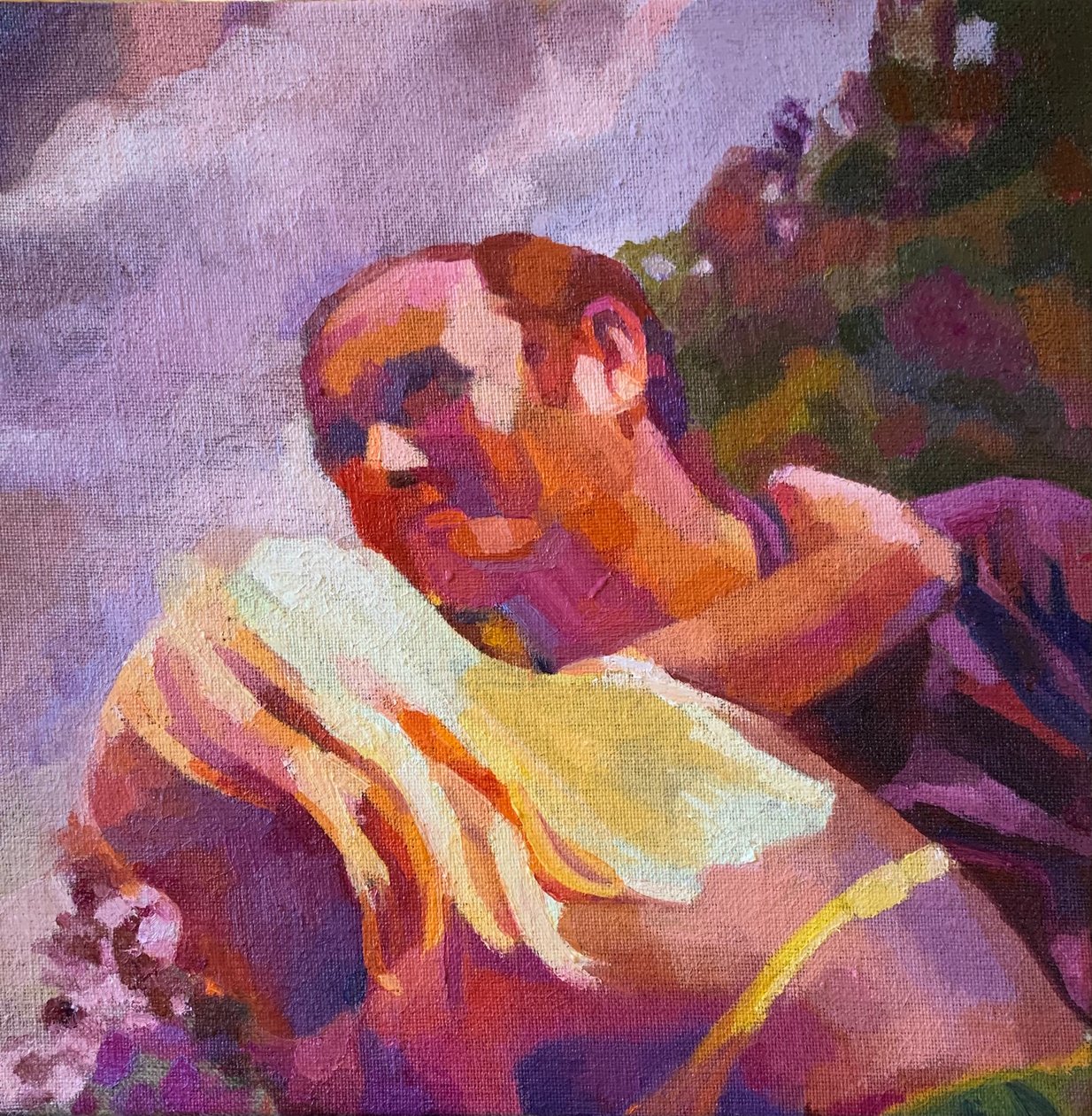 There’s a storm coming, 2021 (oil on canvas board) 作者 芭芭拉·霍格维根（Barbara Hoogeweegen）