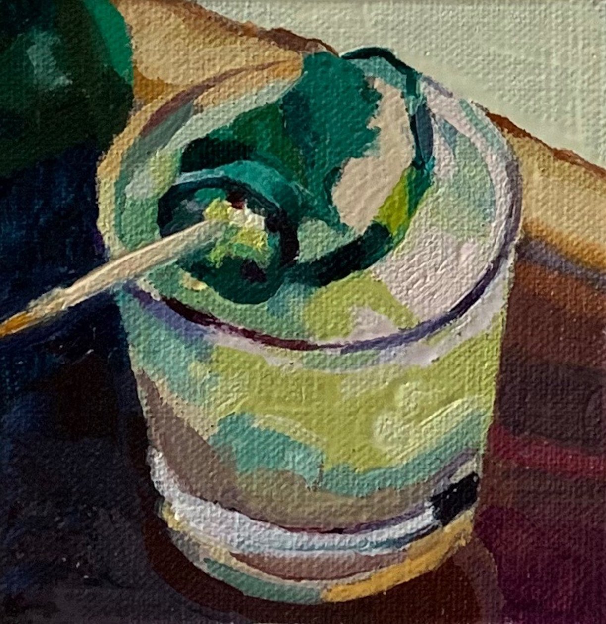 2019年鸡尾酒会2（板上油画 作者 芭芭拉·霍格维根（Barbara Hoogeweegen）