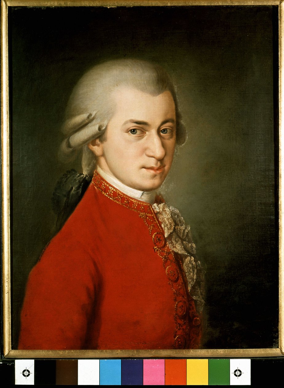Portrait of Wolfgang Amadeus Mozart (1756-1791) - painting by Barbara Krafft 作者 芭芭拉·克拉夫特（Barbara Krafft）
