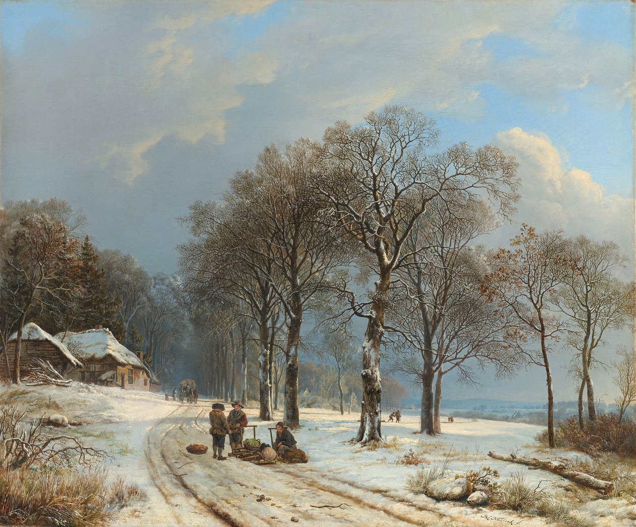冬季景观
冬季景观 作者 巴伦德·科尼利斯·科克科克（Barend Cornelis Koekkoek）