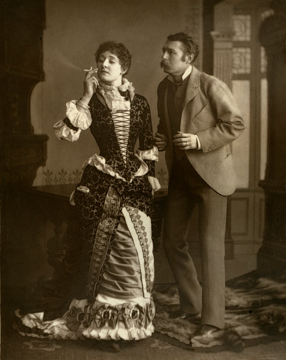 玛丽-罗克和查尔斯-温德姆，英国演员，1882年 作者 巴恩斯和贝尔布朗