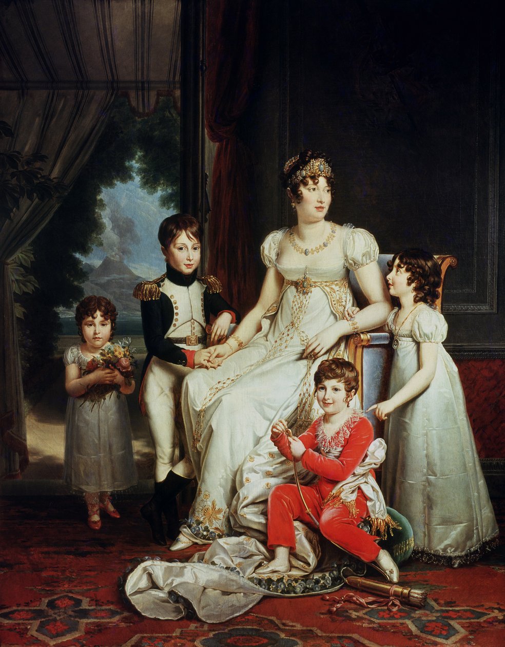 Caroline Bonaparte（1782-1839）和她的孩子们 作者 弗朗索瓦·帕斯卡尔·西蒙·杰拉德男爵