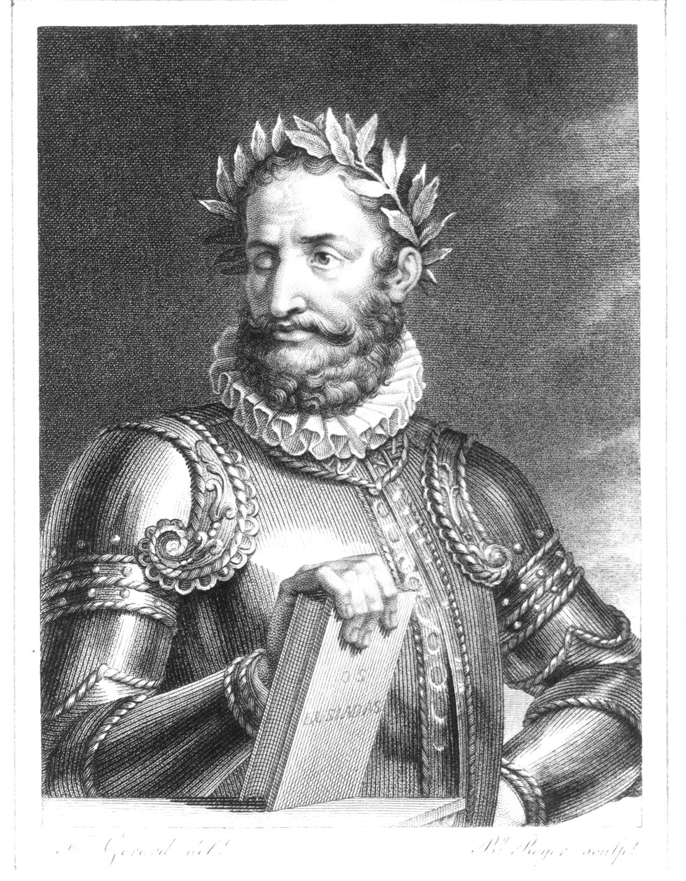 Luiz Vaz de Camoes（1524-1580）由B. Roger雕刻 作者 弗朗索瓦·帕斯卡尔·西蒙·杰拉德男爵