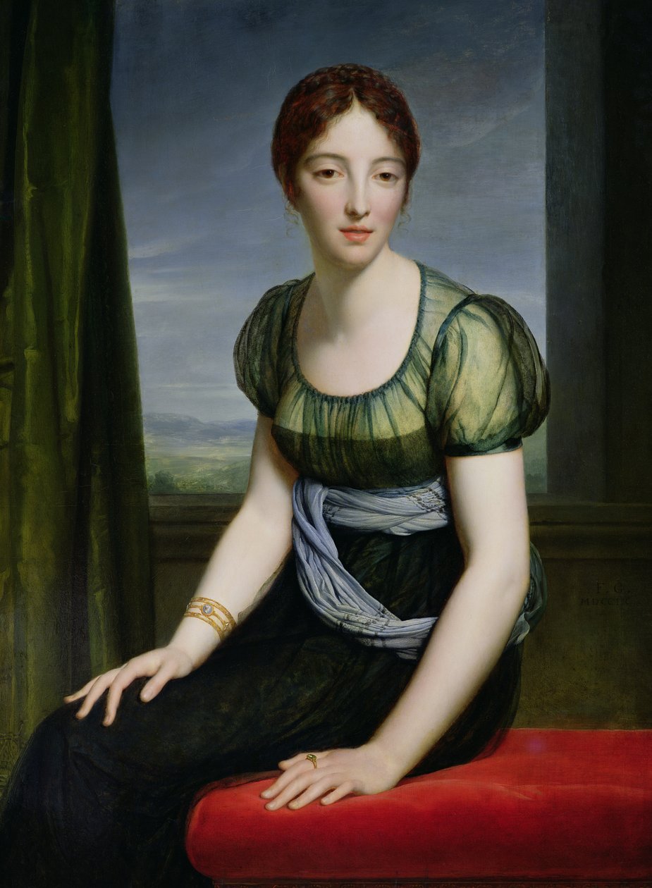 Angely圣约翰雷格纳夫人的肖像（1775-1857） 作者 弗朗索瓦·帕斯卡尔·西蒙·杰拉德男爵