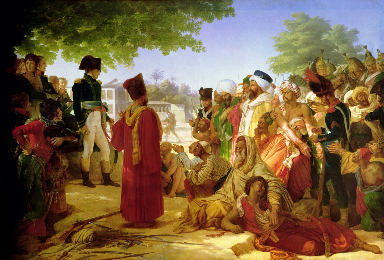 Napoleon Bonaparte（1769-1821）在开罗赦免叛军，1798年10月23日，1806-08 作者 皮埃尔·纳西塞·盖林男爵