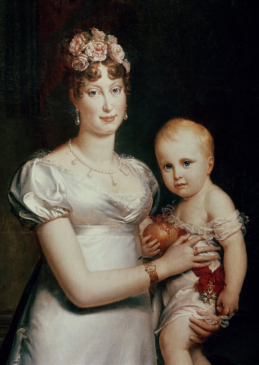 Habsbourg-Lorraine的Marie-Louise（1791-1847）和罗马国王（1811-32）（细节18930） 作者 弗朗索瓦·帕斯卡尔·西蒙·杰拉德男爵