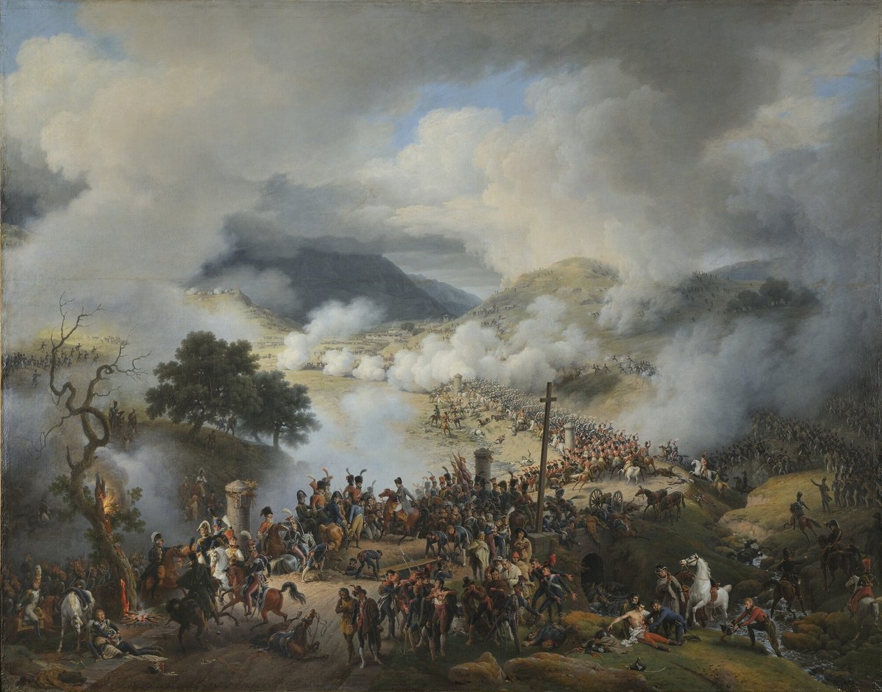 法语：Bataille du col de Somo Sierra en Castille, le 30 novembre 1808 索莫山战役，1808 年 11 月 30 日 作者 勒让·路易斯·弗朗索瓦男爵