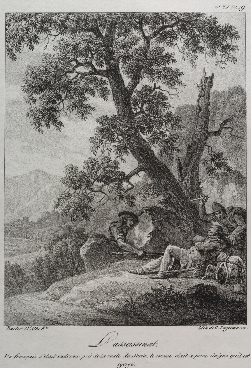 西班牙战役  暗杀 作者 Baron Louis Albert Guillain Bacler d'Alber
