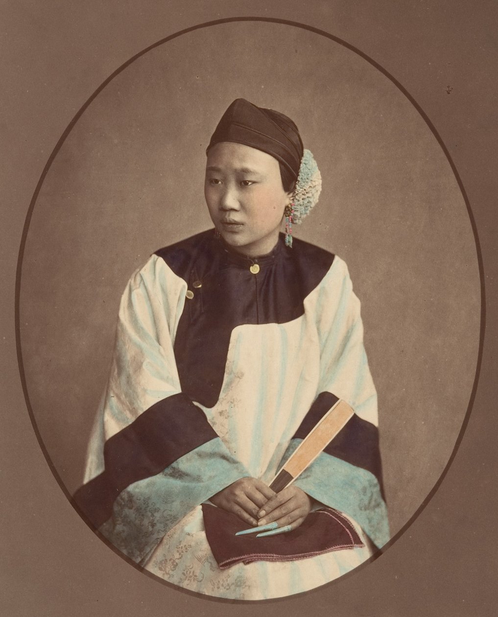 Lanxchow的女孩，1870年代。 作者 雷蒙德·冯·斯蒂夫男爵