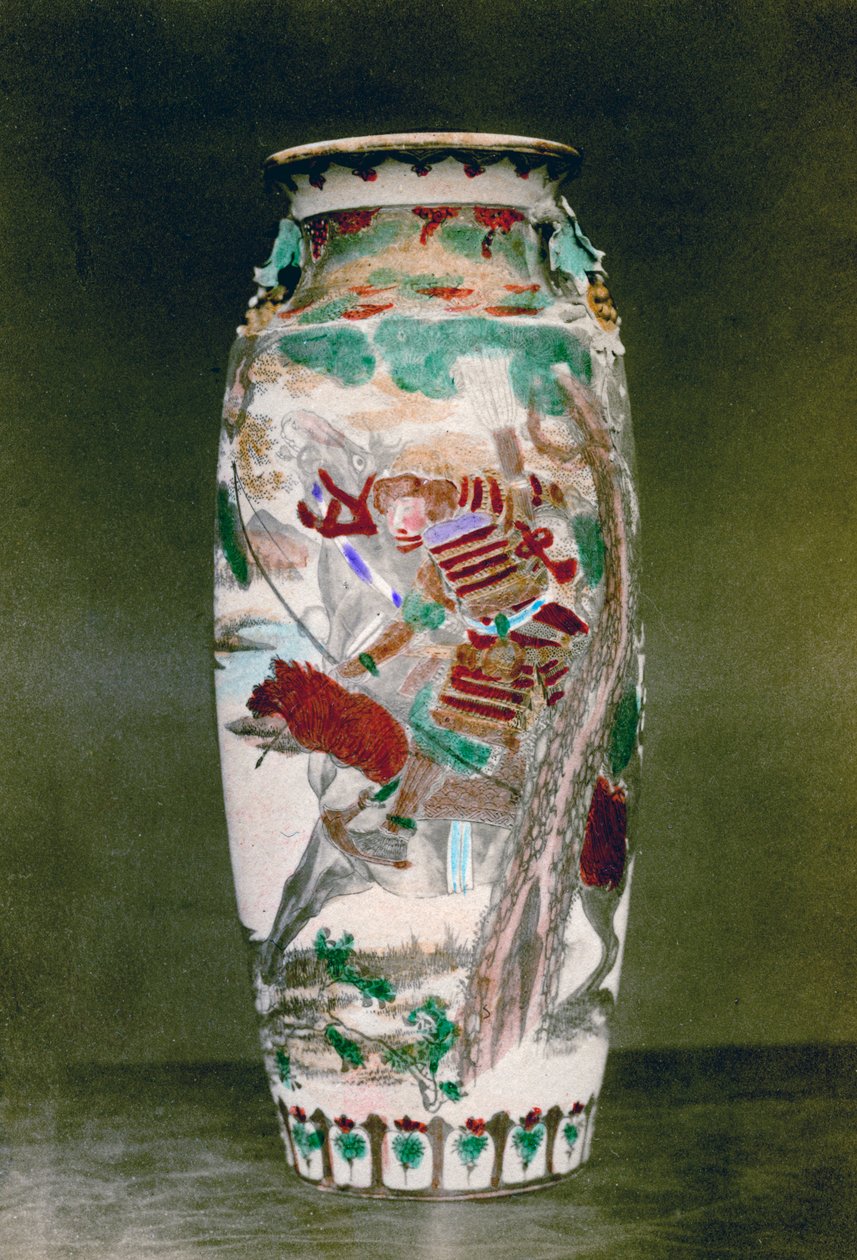 日本萨摩花瓶，1882年 作者 雷蒙德·冯·斯蒂夫男爵