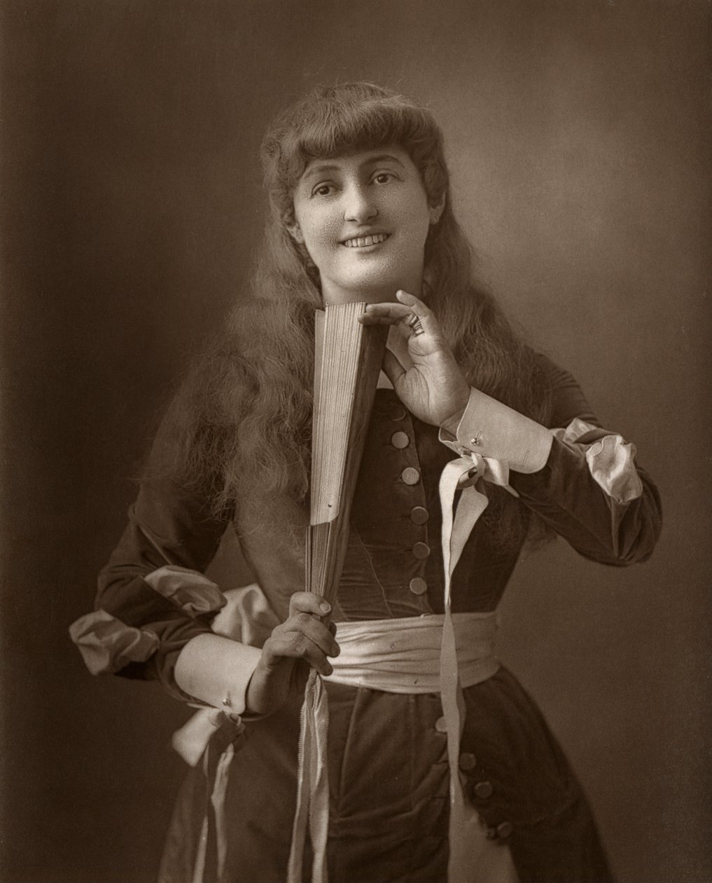 英国女演员爱丽丝·阿瑟顿（Alice Atherton），1886年在奥利弗·格兰布尔（Oliver Grumble）中 作者 巴罗德
