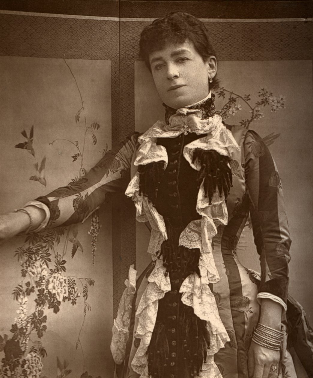 英国女演员蒙克顿夫人（Jim the Penman），1886年 作者 巴罗德