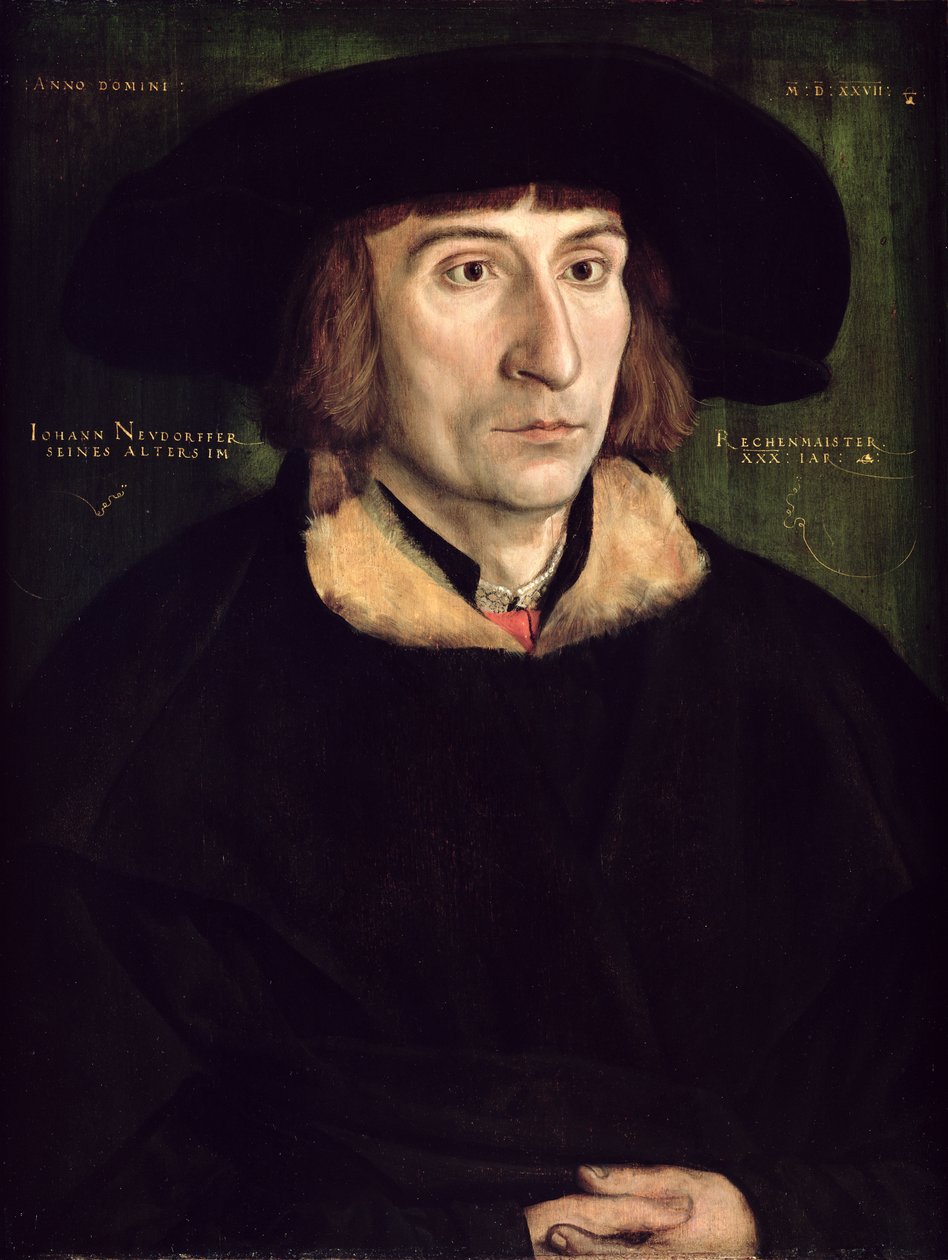 Johann Neudorffer（1497-1563）1527的肖像 作者 巴瑟尔·贝汉姆