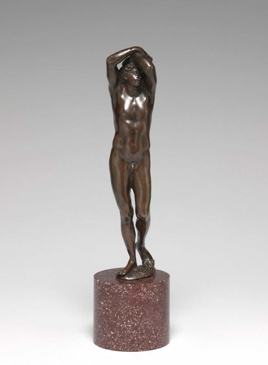 常青年，名为Narcissus，c.1650（铜和青铜） 作者 巴泰勒米·普里尔