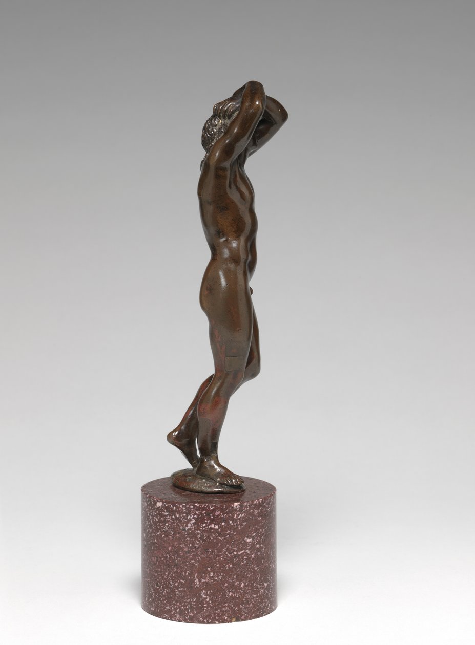 常青年，名为Narcissus，c.1650（铜和青铜） 作者 巴泰勒米·普里尔