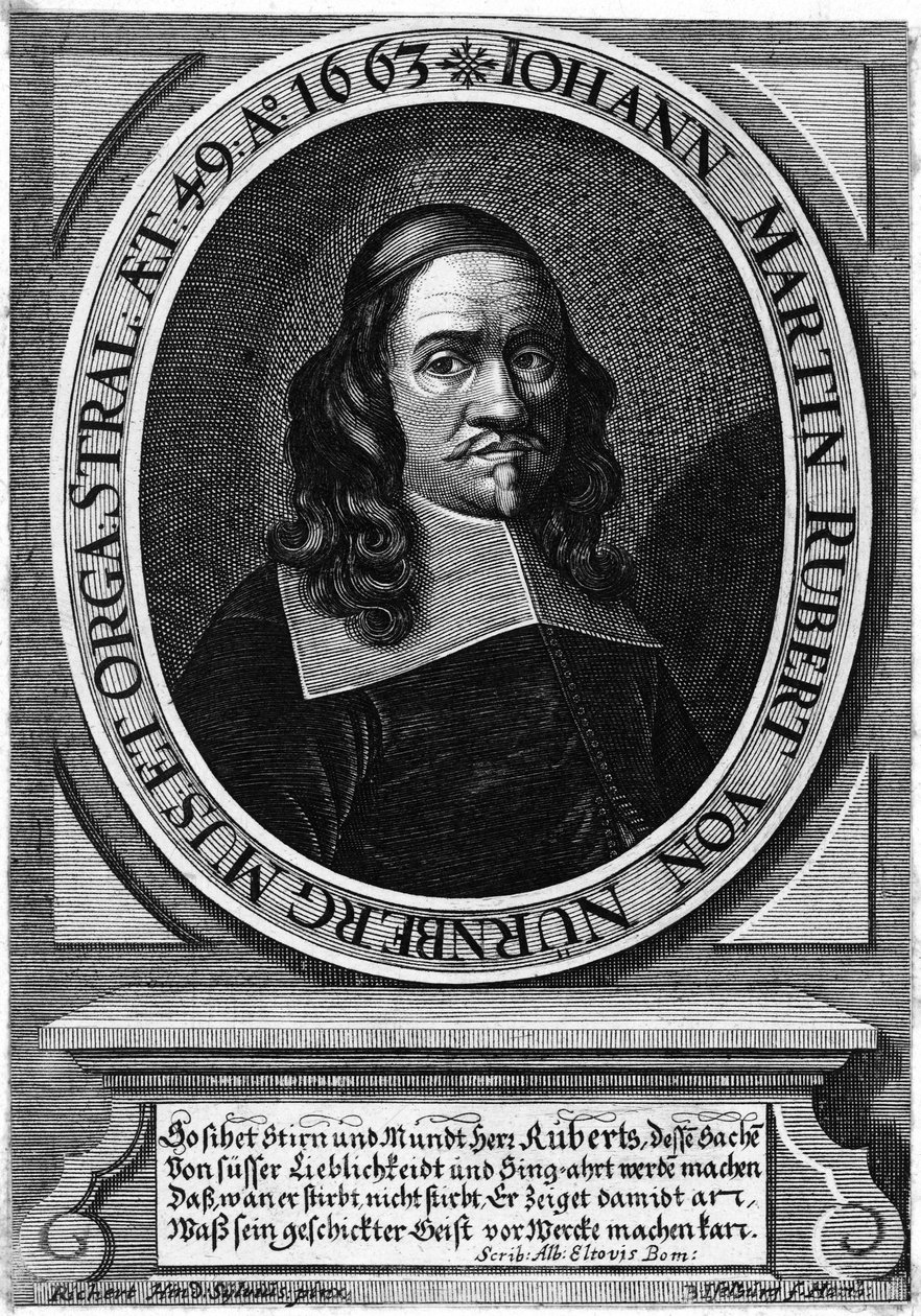 风琴师和作曲家Johann Martin Rubert（约1614-1677） 作者 巴瑟洛梅·伊瑟尔堡