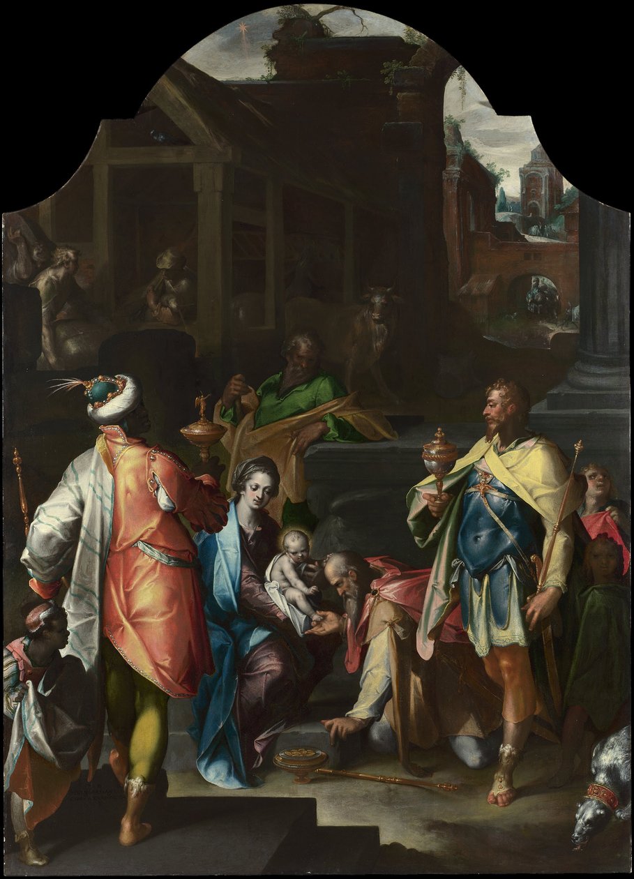国王的崇拜 作者 Bartholomaeus Spranger