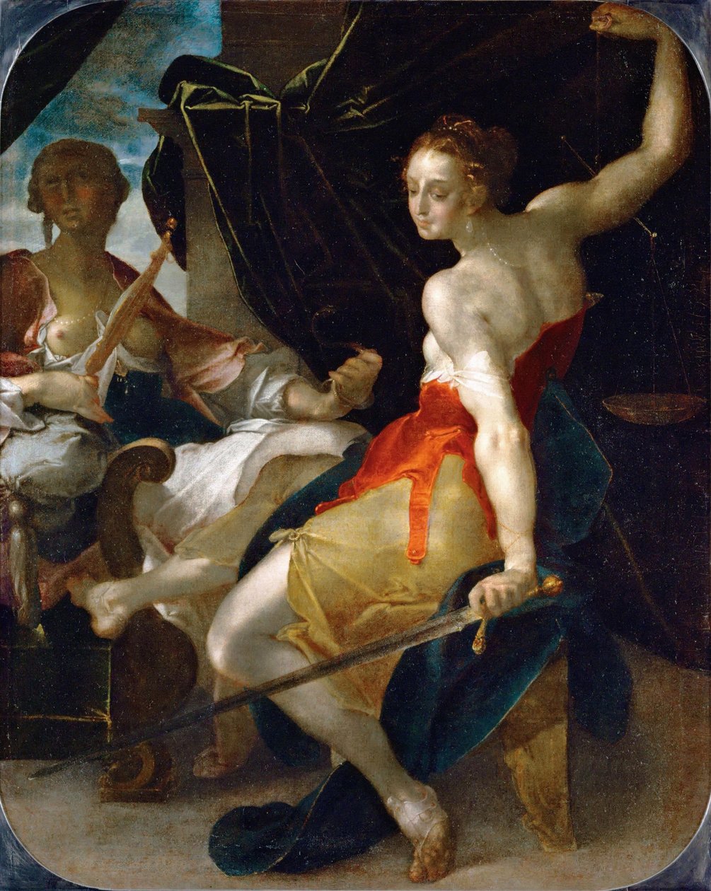 正义与审慎的寓言 作者 Bartholomaeus Spranger