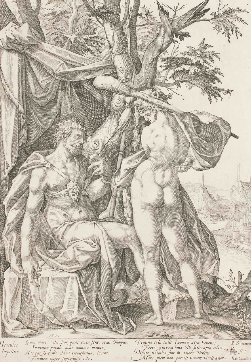 赫拉克勒斯和Omphale，1590年 作者 Bartholomaeus Spranger