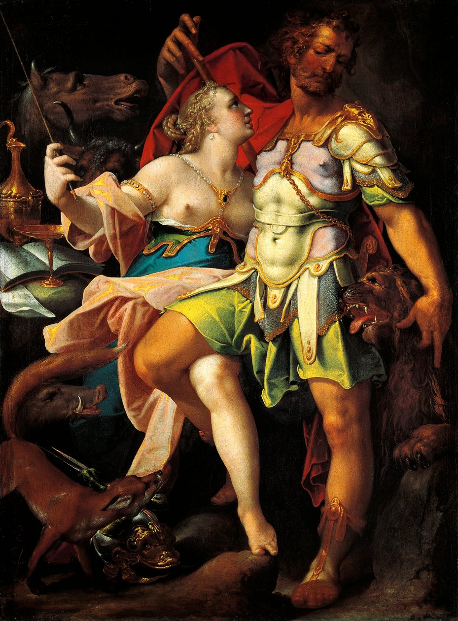 奥德修斯和喀耳刻，巴塞洛缪·斯普兰格 (Bartholomaeus Spranger，1546-1611) 作者 Bartholomaeus Spranger