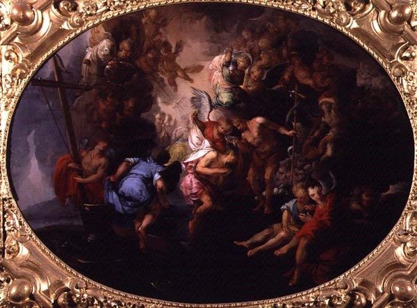 基督的洗礼》（布面油画 作者 Bartholomaeus Spranger