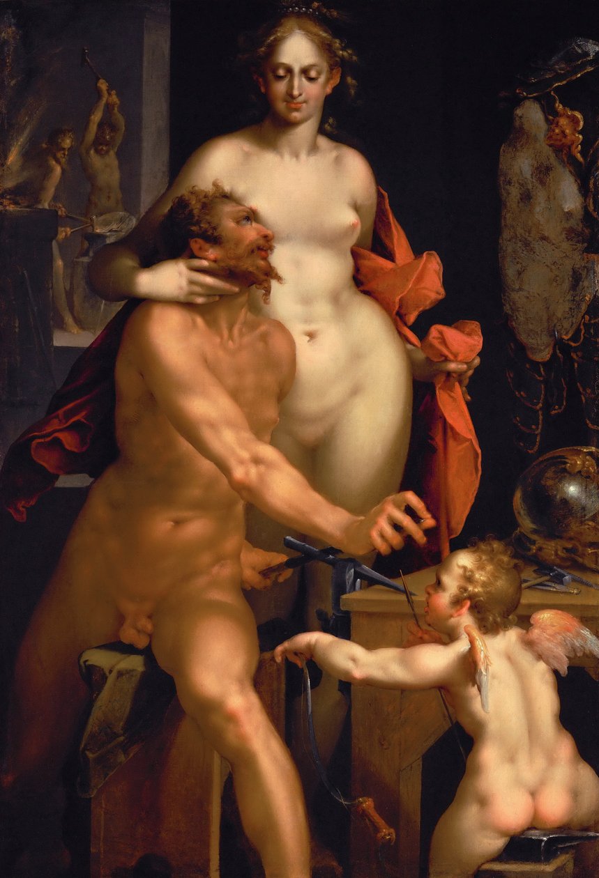 金星访问火神c。 1610 作者 Bartholomaeus Spranger