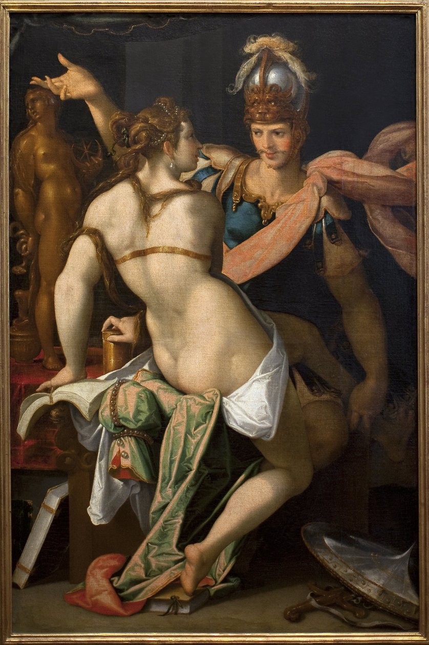 Ulysses and Circe. Painting by Bartholomeus Spranger (1546-1611), oil on canvas 作者 Bartholomaeus Spranger
