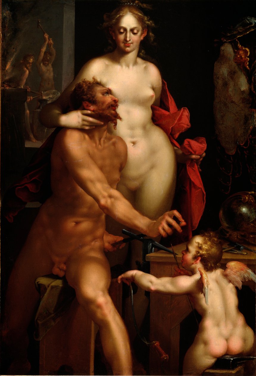 金星和火神（绘画 作者 Bartholomaeus Spranger
