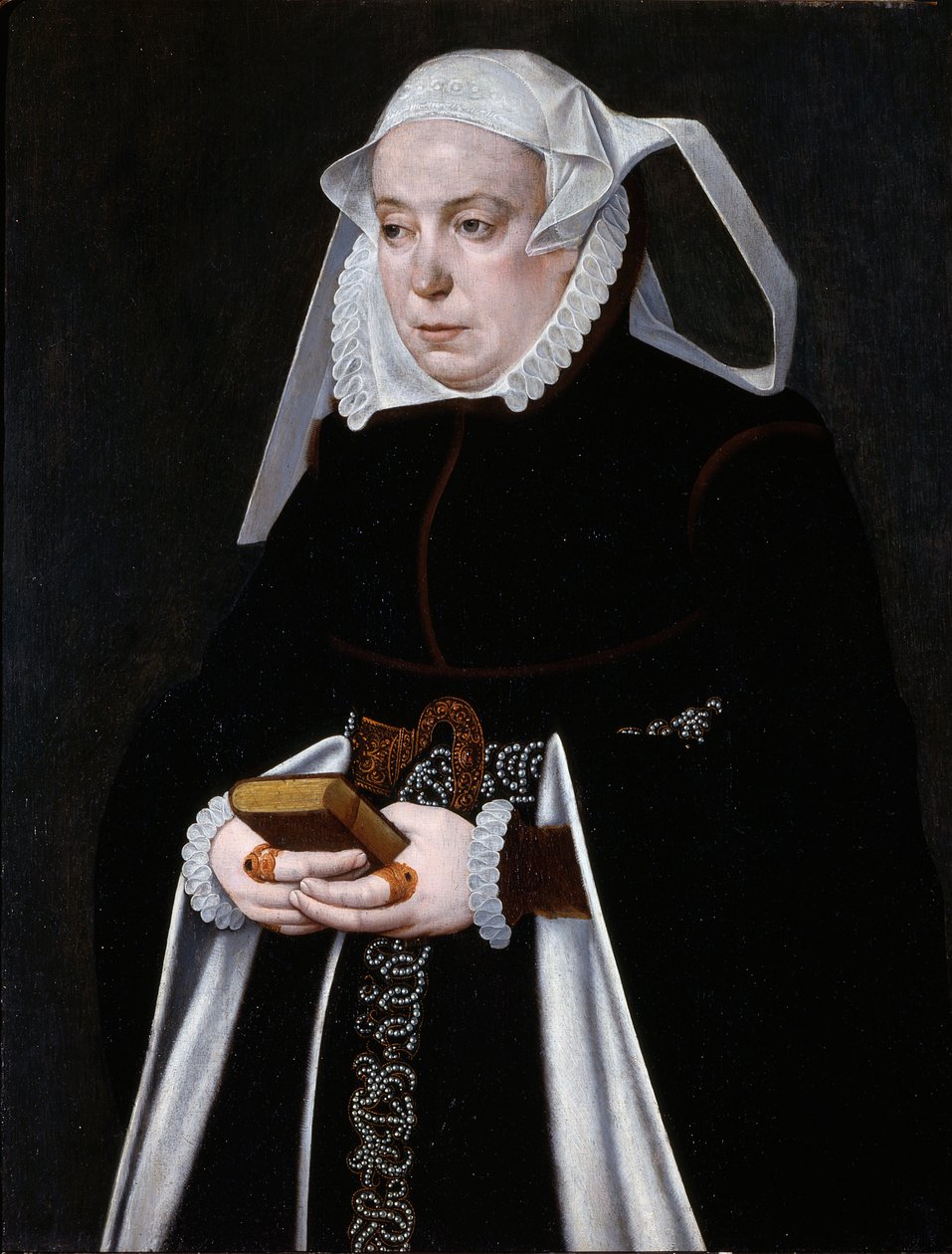 妇女肖像》，约 1560-70 年（镶板油画） 作者 Bartholomaus the Younger Bruyn