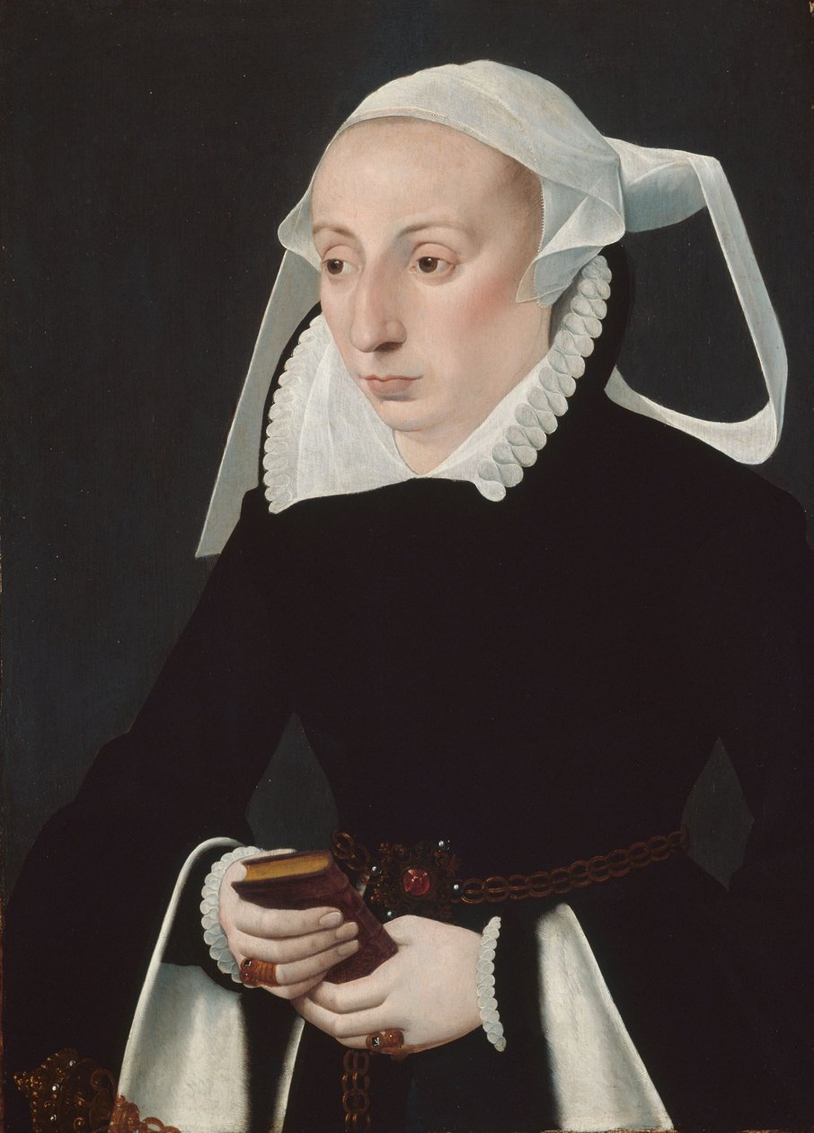 手持祈祷书的女子肖像 作者 Bartholomaus the Younger Bruyn
