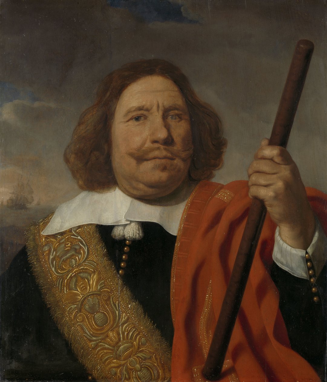 Egbert Meeuwsz Cortenaer（1600-65）。海军上将，鹿特丹马斯海军上将 作者 巴特洛缪斯·范·德·赫尔斯特
