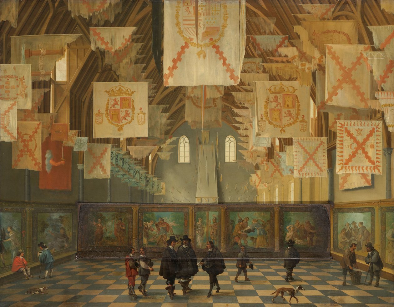 1651 年大会
1651年海牙宾嫩霍夫大礼堂（Binnenhof Great Hall），1651年各州大会期间 作者 巴塞洛缪·范巴森