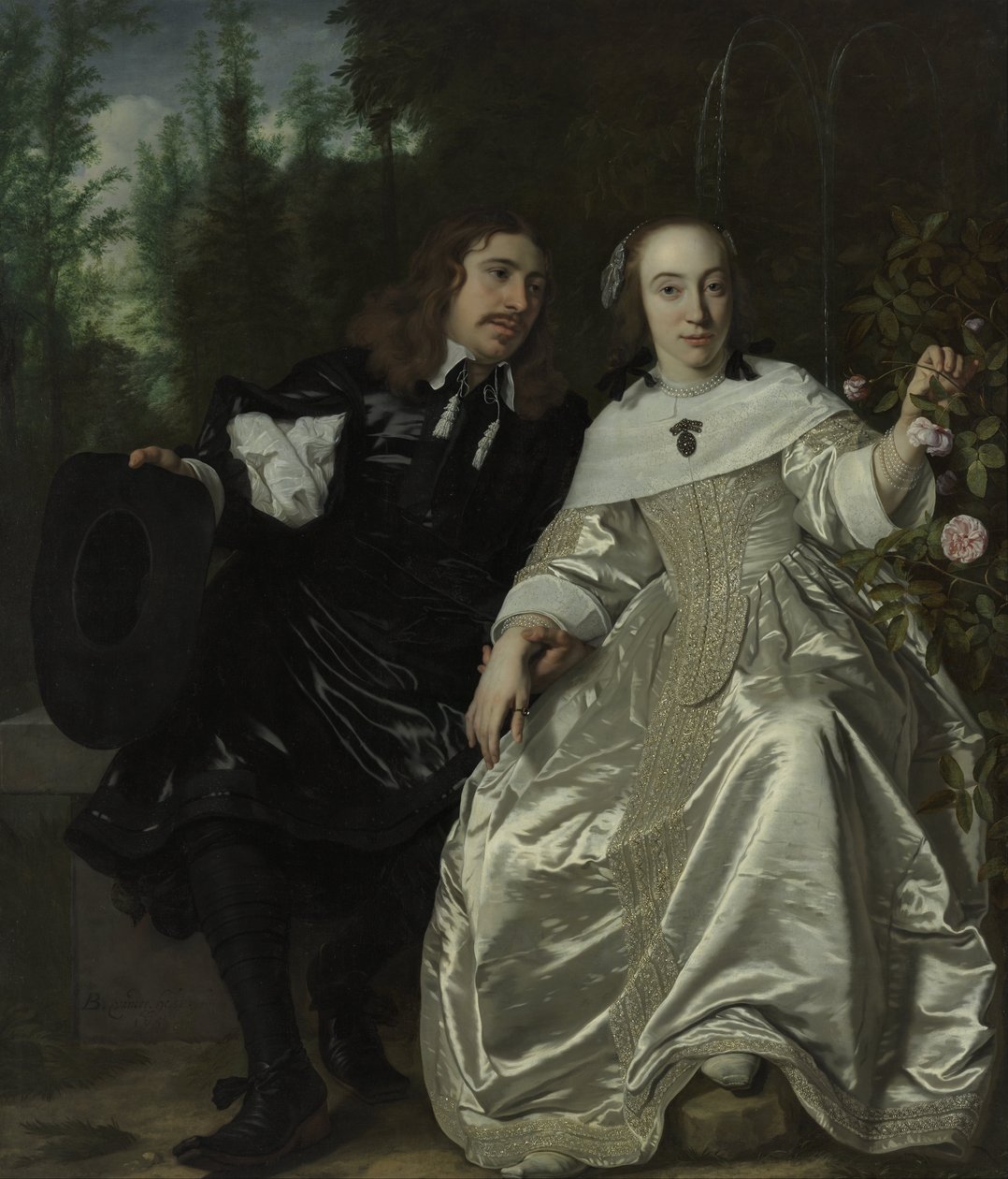 荷兰语: Abraham del Court and His Wife Maria de Kaersgieter 亚伯拉罕-德尔-考特和他的妻子玛丽亚-德-卡尔斯吉特 亚伯拉罕-德尔-考特和他的妻子玛丽亚-德-卡尔斯吉特 作者 巴特洛缪斯·范·德·赫尔斯特