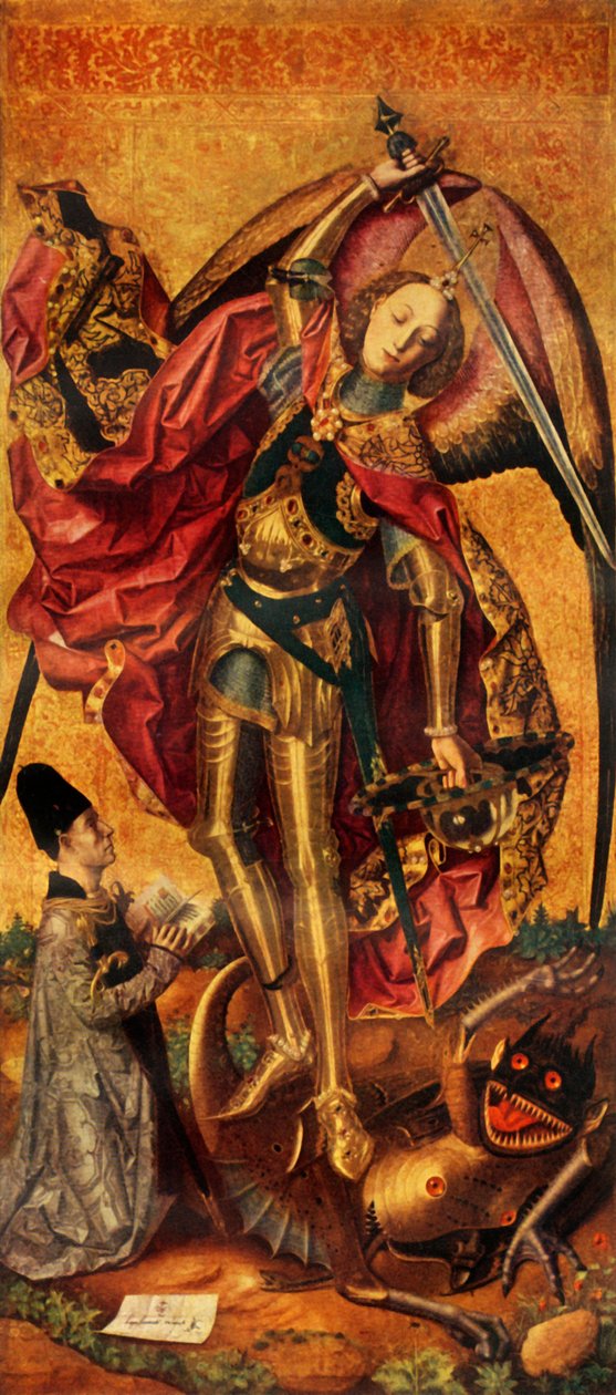 1468年，圣迈克尔凯旋（1468年）。 作者 BartoloméBermejo
