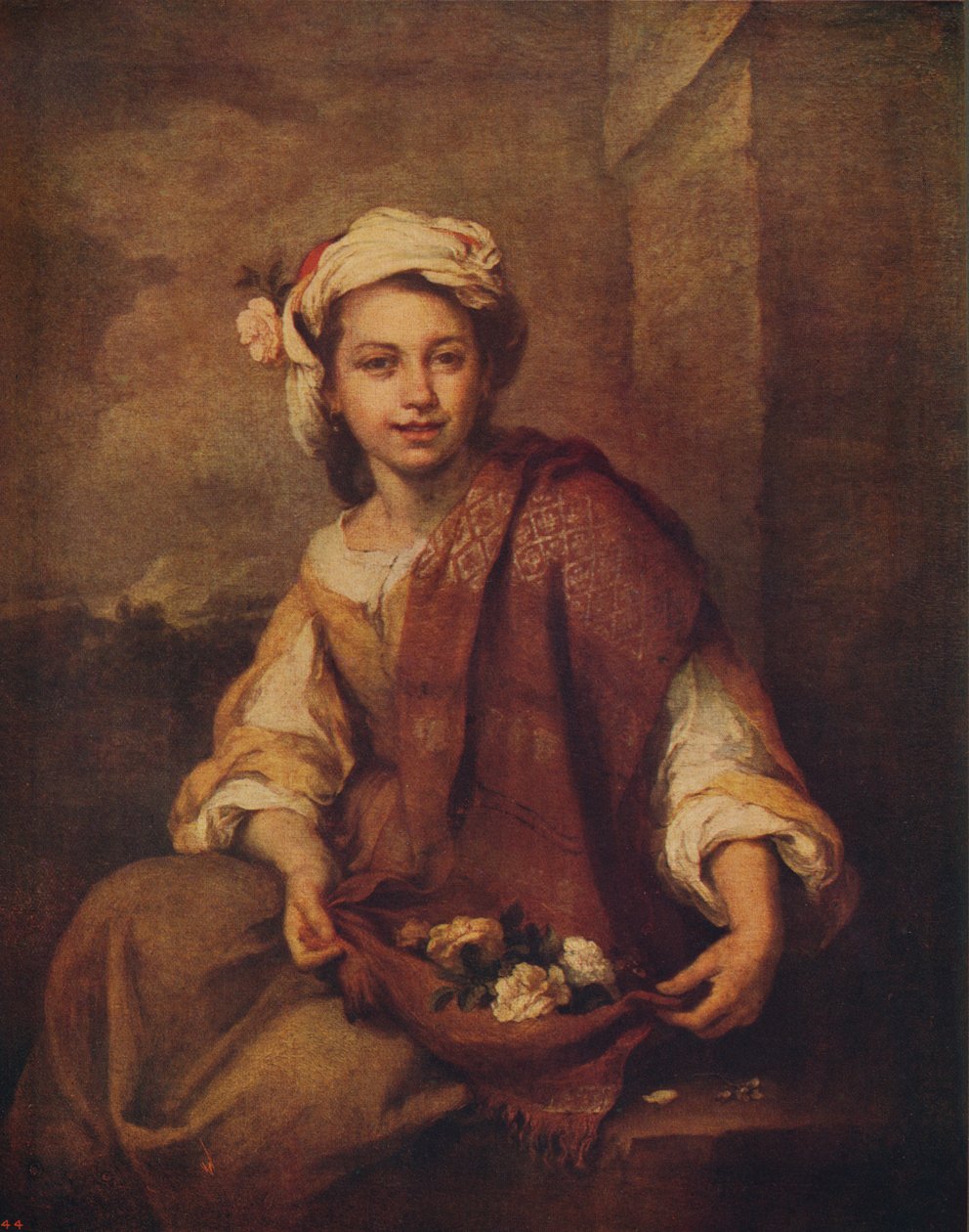 西班牙女花童，1665-1670，c1915 作者 巴斯托洛梅·埃斯特万·穆里略