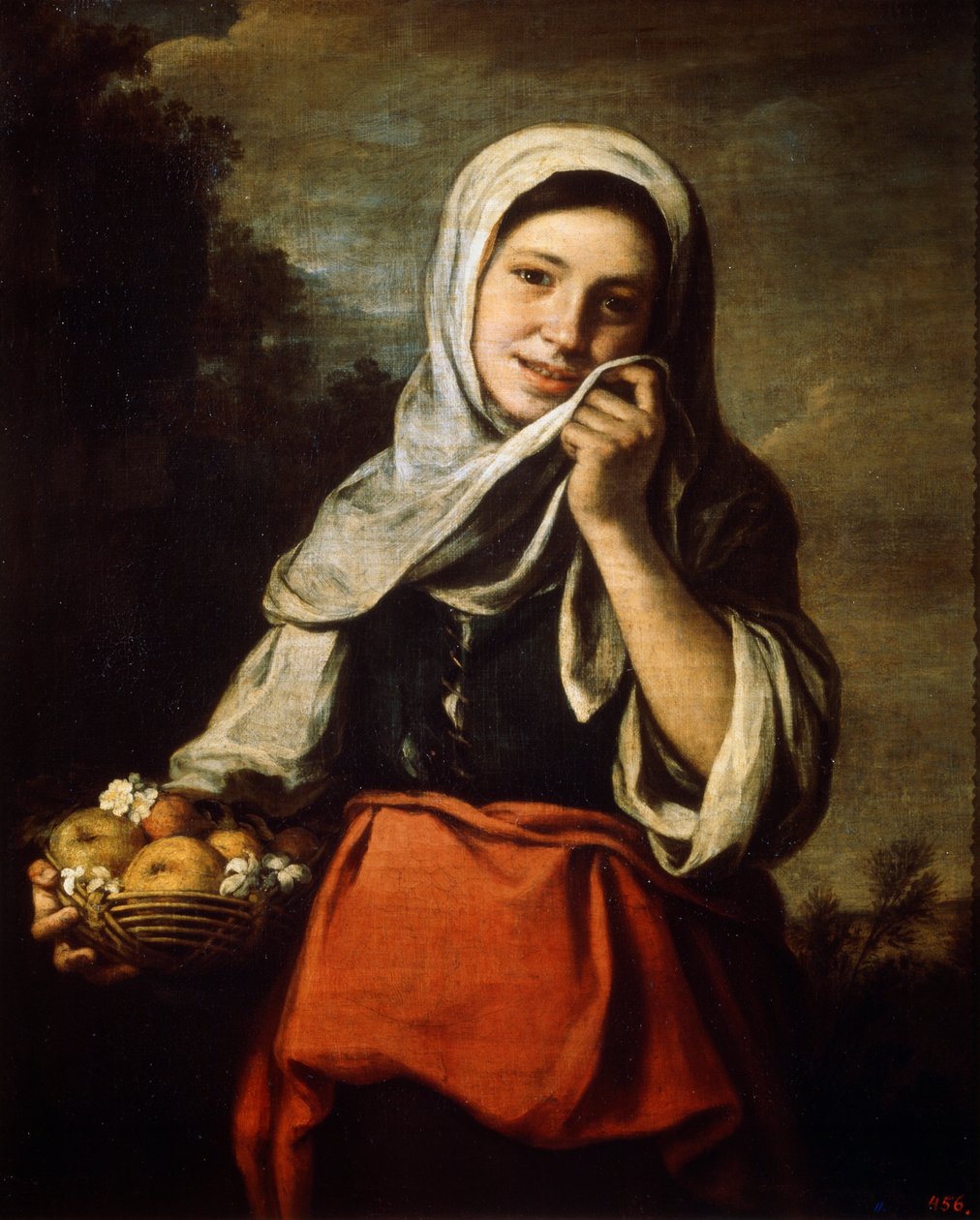 卖水果的女孩，c1650-c1660 作者 巴斯托洛梅·埃斯特万·穆里略