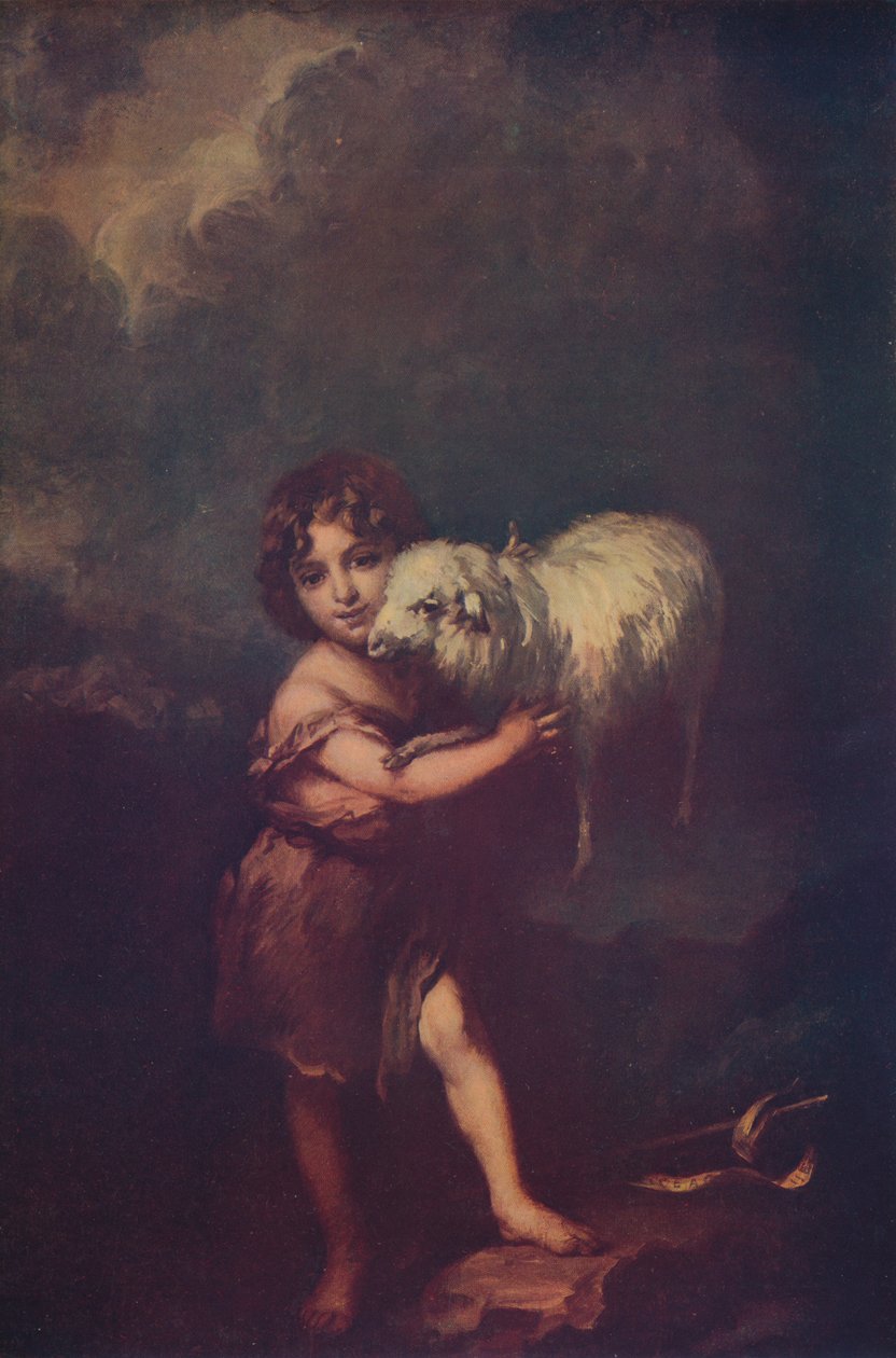 圣约翰和羔羊，1660-5，c1900 作者 巴斯托洛梅·埃斯特万·穆里略